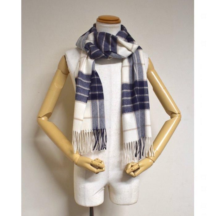 JOHNSTONS OF ELGIN カシミヤ マフラー Johnstons of Elgin】カシミヤ中判マフラー - SUGURU SHOP