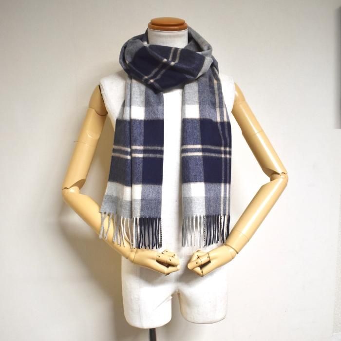 Johnstons of Elgin カシミヤ中判マフラー Johnstons of Elgin ジョンストンズ JOHNSTONS OF ELGIN カシミヤ中判