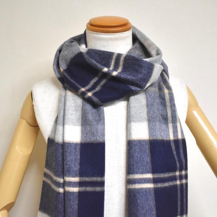 Johnstons of Elgin カシミヤ中判マフラー Johnstons of Elgin ジョンストンズ JOHNSTONS OF ELGIN カシミヤ中判