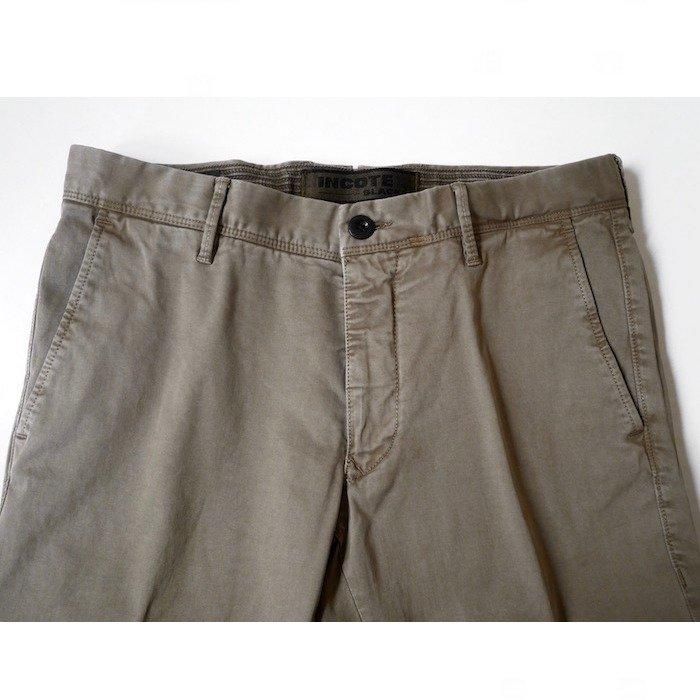 INCOTEX SLACKS】「100」コットンストレッチ ライトウエイト