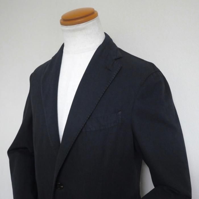 <美品>BOGLIOLI SOHO ネイビー コットン ダブル ジャケット 46 美品>BOGLIOLI SOHO ネイビー コットン ダブル ジャケット 46