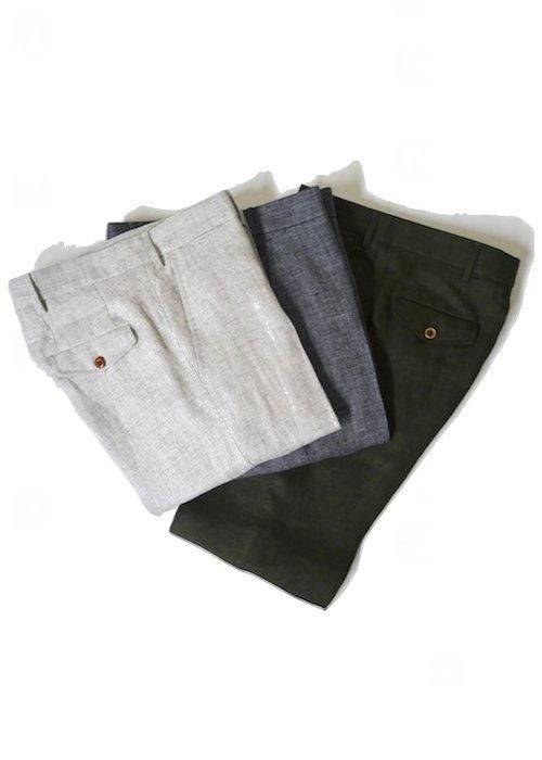 Borelio】「LOUIS」リネンノープリーツパンツ - SUGURU SHOP