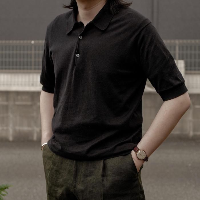 JOHN SMEDLEY】「ISIS」30Gシーアイランドコットン ニットポロ