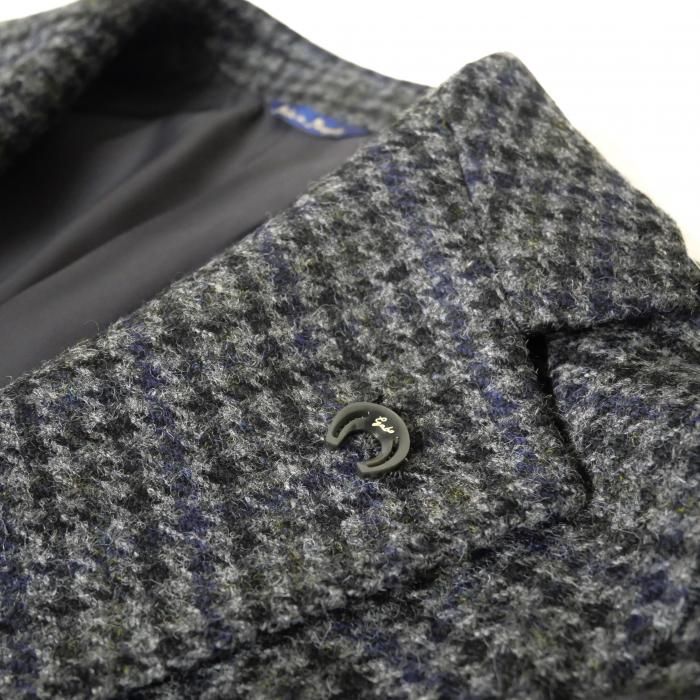極美品 Gabo ガボ VESUVIO ジャガード ガンクラブチェックジャケット 極美品 Gabo ガボ VESUVIO ジャガード ガンクラブチェックジャケット