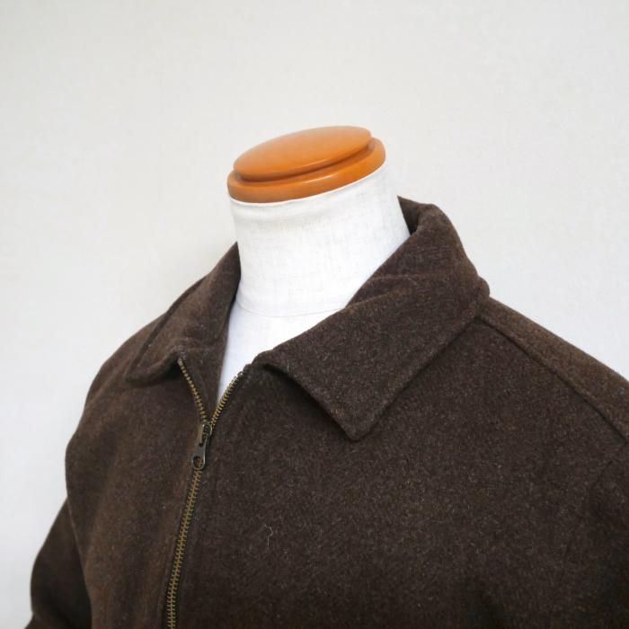 OLOW】ブラウンツィード襟付きブルゾン - SUGURU SHOP
