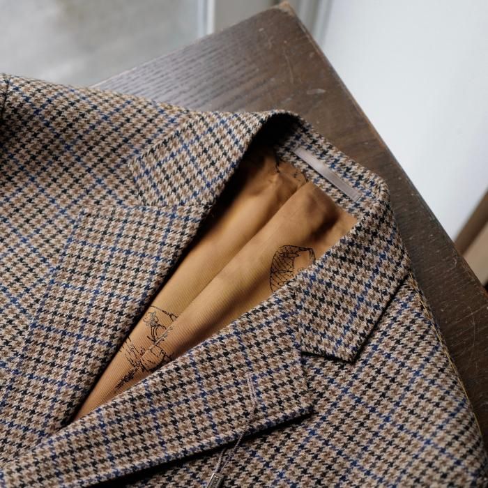 CORDINGS】「GREY FOX」ガングラブチェックツイードジャケット