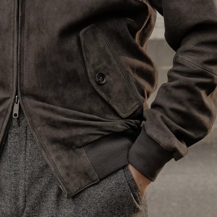 BARACUTA】「G9 スエード」 ゴートスエードハリントンジャケット