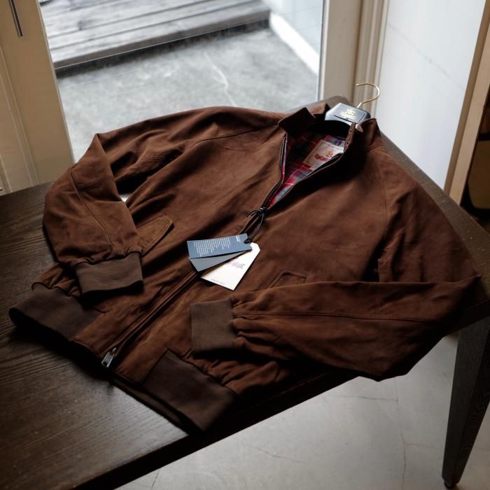 BARACUTA】「G9 スエード」 ゴートスエードハリントンジャケット