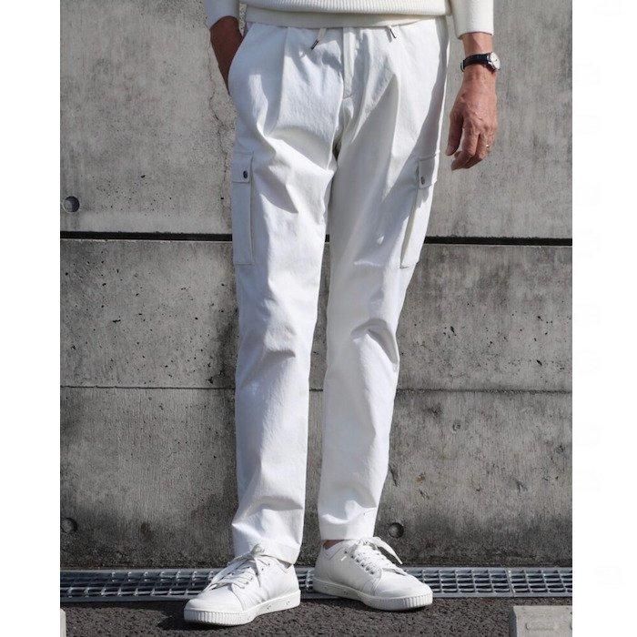 【50％OFF】 HERNO】「Resort」ドローコード付きシャーリングカーゴパンツ パンツ