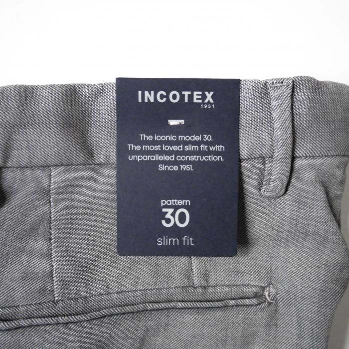 INCOTEX】「30」slim fit ウールライクコットンストレッチパンツ