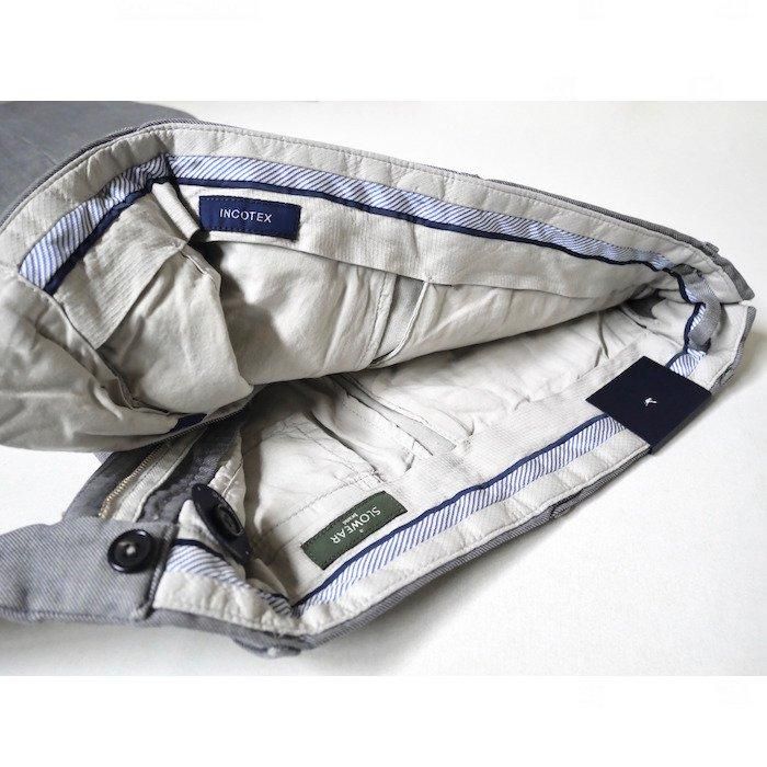 INCOTEX】「30」slim fit ウールライクコットンストレッチパンツ