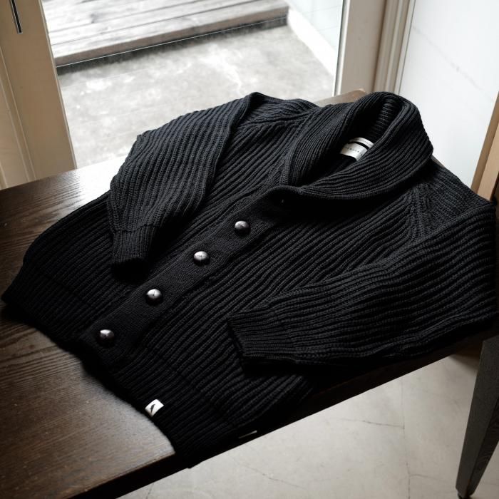PEREGRINE】「WILKINSON」ショールカラーローゲージカーディガン
