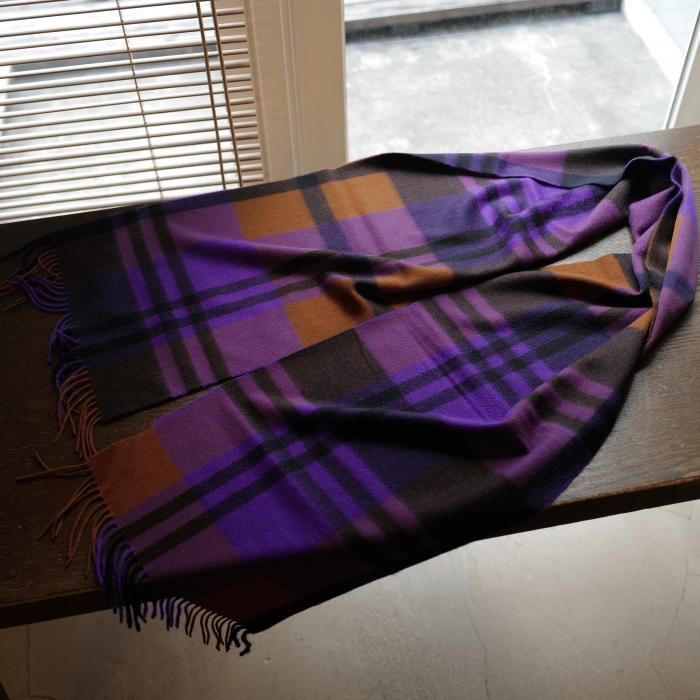 Joshua Ellis】カシミアチェック柄マフラー - SUGURU SHOP