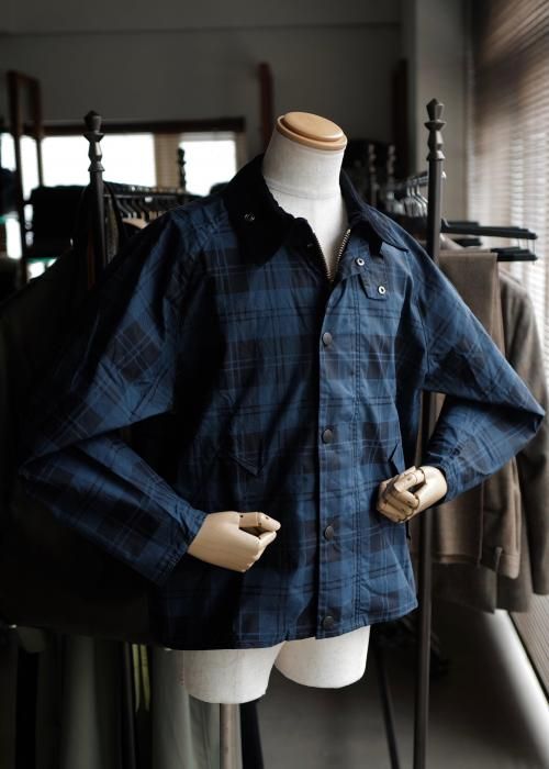Barbour】「TRANSPORT」コットンタータンチェック柄ジャケット
