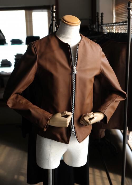 JAMES GROSE】「BRIGHTON」ニューシープスキン ノーカラーライダース