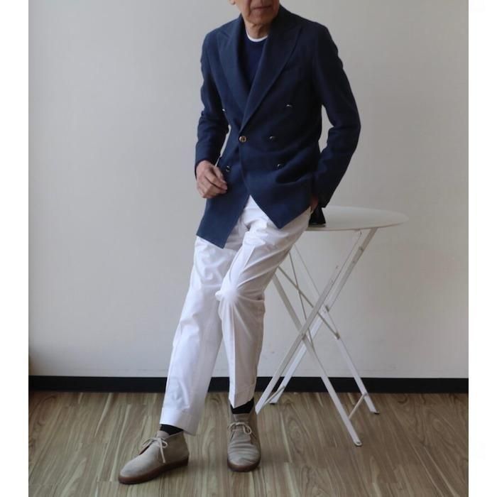 Errico Formicola】「MARCO DP」リネン・コットン フェード