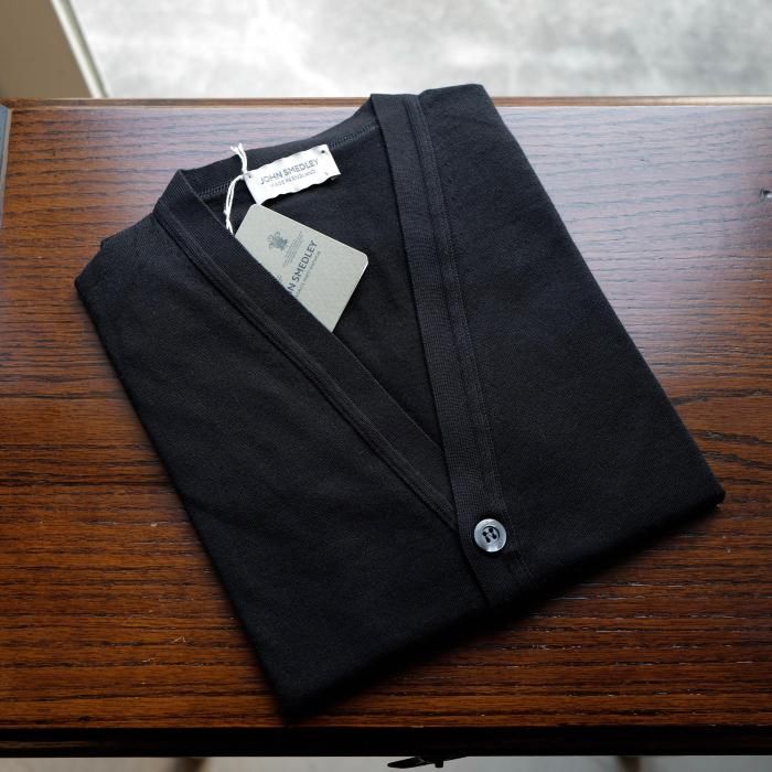 JOHN SMEDLEY】「WISTING」30Gシーアイランドコットン カーディガン