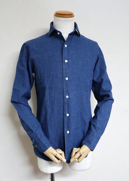 マリアサンタンジェロ／デニムシャツ／インディゴ／41 16 マリアサン