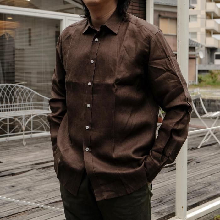 James Mortimer】アイリッシュリネンスタンダードシャツ - SUGURU SHOP