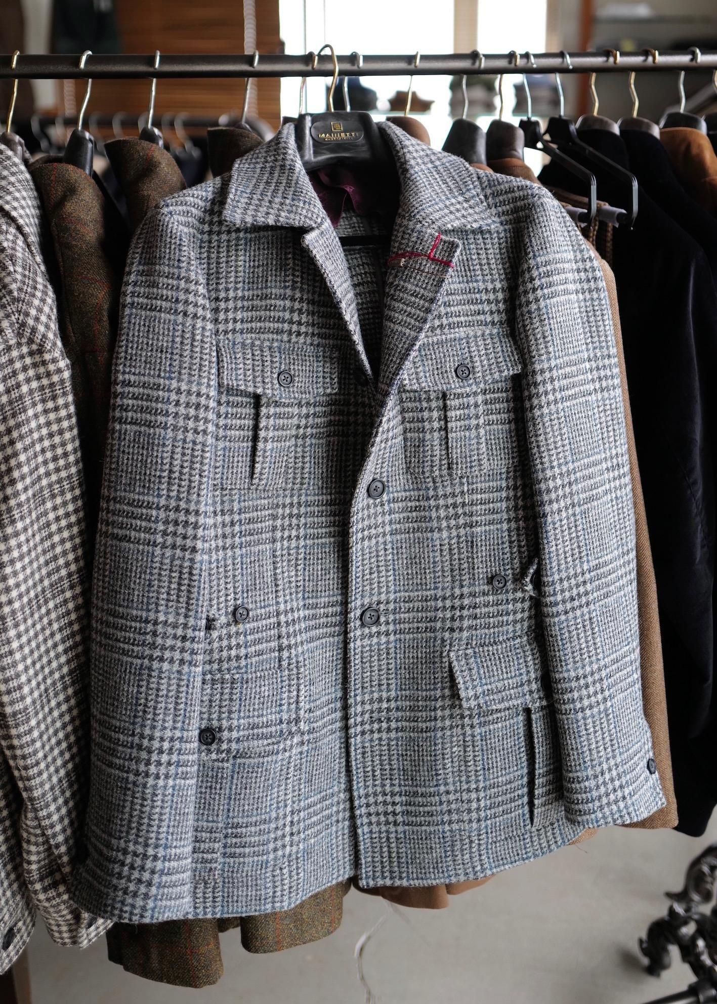 CORDINGS】カシェート別注グレンプレイドハリスツイード