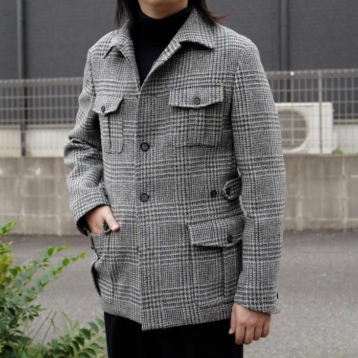 CORDINGS】カシェート別注グレンプレイドハリスツイードハンティング