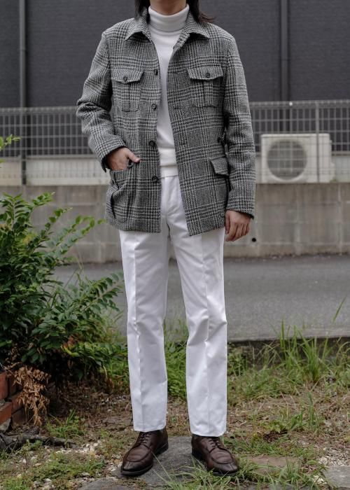 CORDINGS】カシェート別注グレンプレイドハリスツイードハンティング