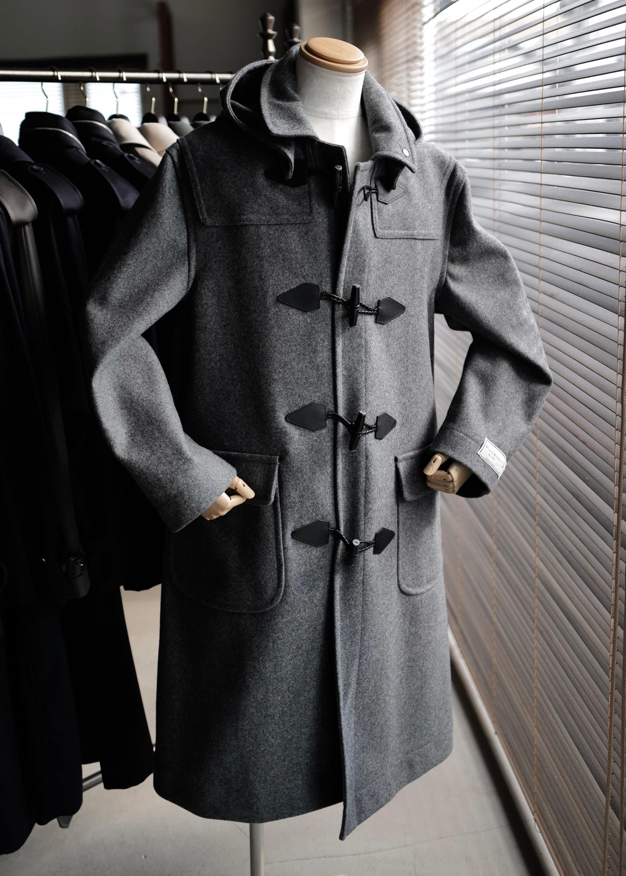 Whiteley&Green】「Royston」アーカイブメルトン地ダッフルコート