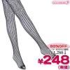 1265I▲<即納!在庫限り!> 超特価・黒網タイツ センター連結縦ライン柄 サイズ:フリー ●セクシー 黒タイツ 網ストッキング●