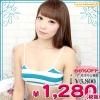1236A▲MB<即納!特価!在庫限り!> ボーダースポーツブラ単品(しまスポブラ) 色:ターコイズ×白 サイズ:M/BIG ●貧乳 ブラ・AAAカップ・AAカップ・Aカップ●