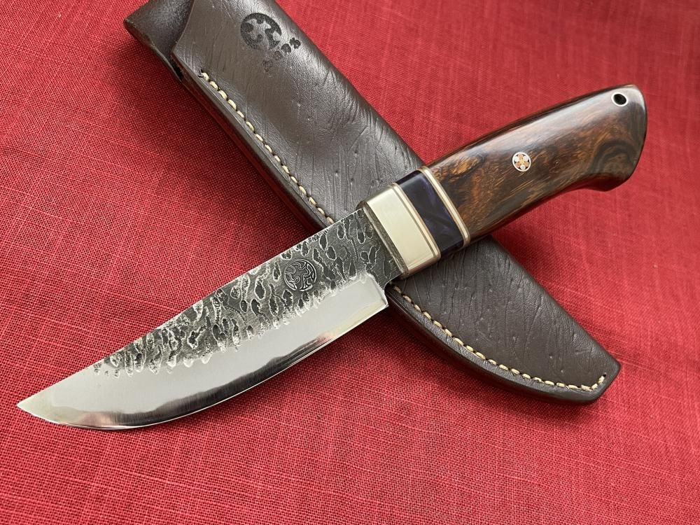 白紙1号本割込み黒打ち特殊加工キリオンレス125mmナイフ - 本物の和