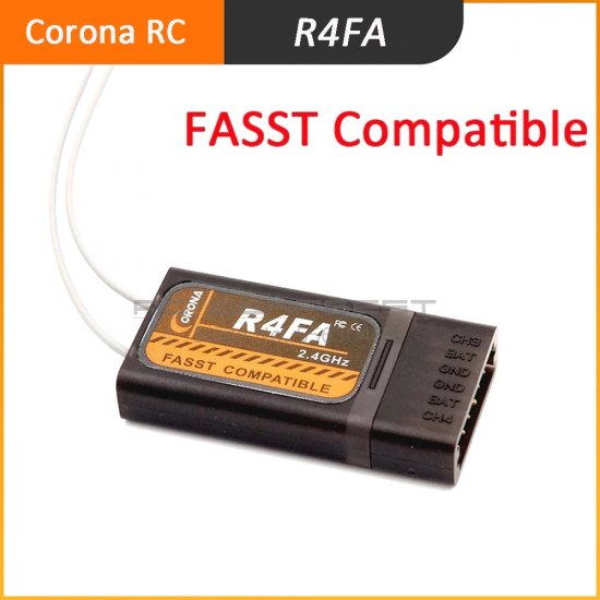 新型Corona R4FA 2.4Ghz FASST 互換の4ｃｈ受信機 - Ｒ／Ｃ ＮＥＴ ＳＨＯＰ atorie_m_m