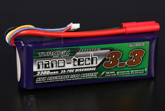 Turnigy nano-tech 3300mah ４S 35~70C Lipo Pack - Ｒ／Ｃ ＮＥＴ ...