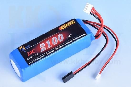 送信機用電池2100mAH LiFe 3S 9.9v Transmitter pack.(Futaba/JR