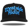 Westside Ridin' スナップバックキャップ 【ブラック / スカイブルー】