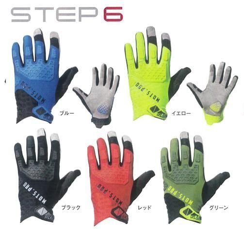 MOTS STEP6 バイクウェア ブラック/レッド MOTS STEP 6（ステップ 6） グローブ