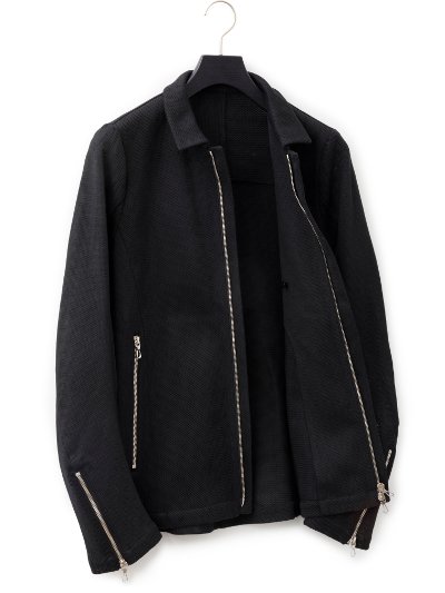 gene par YUKIO MISHIBA(ジェネパー ユキオミシバ) | Cotton Mesh Blouson　Black | 原宿VILLAGE