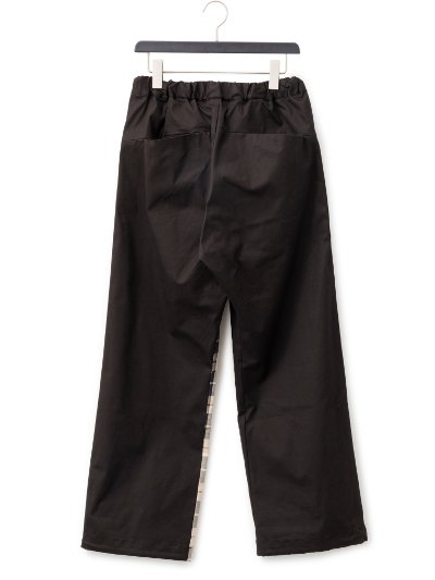 Bennu(ヴェンヌ) | Quarters Check 2way Wide Trousers BEIGE | 原宿