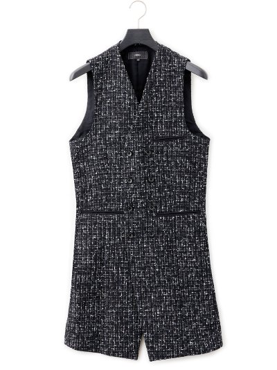 ys Yuji SUGENO(イース ユウジ スゲノ) | Summer Tweed Double Long Vest | 原宿VILLAGE