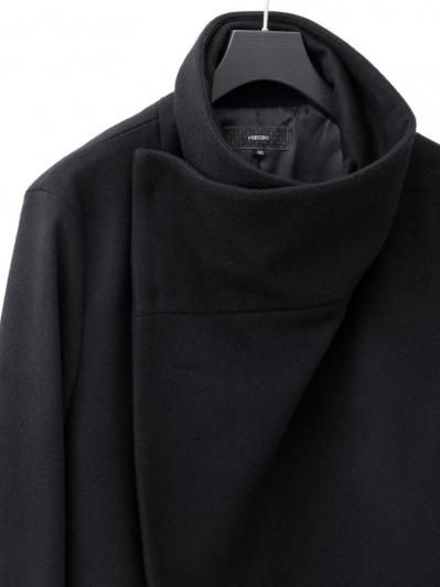 Coat with clearance wrap collar zara