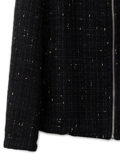 agr | Brilliant Tweed Shirt BZ Black | HARAJUKU VILLAGE