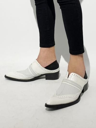 プランクプロジェクト　Angular Mules シルバー　37 Zyla Mules In Taupe