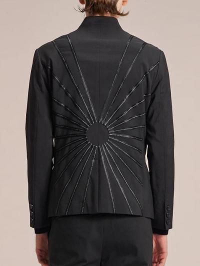 ☆ ハリソン・ウォン HARRISON WONG ストライプ柄 1Bジャケット Harrison Wong