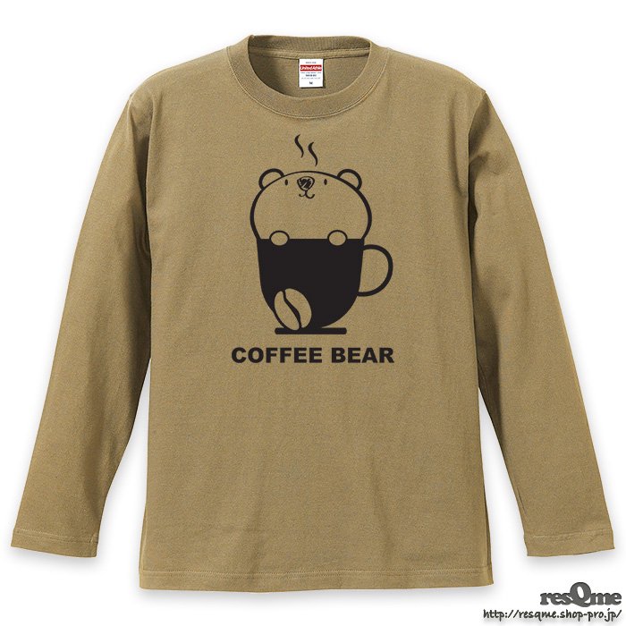 Coffee BEAR Long t-shirt (SandKhaki)