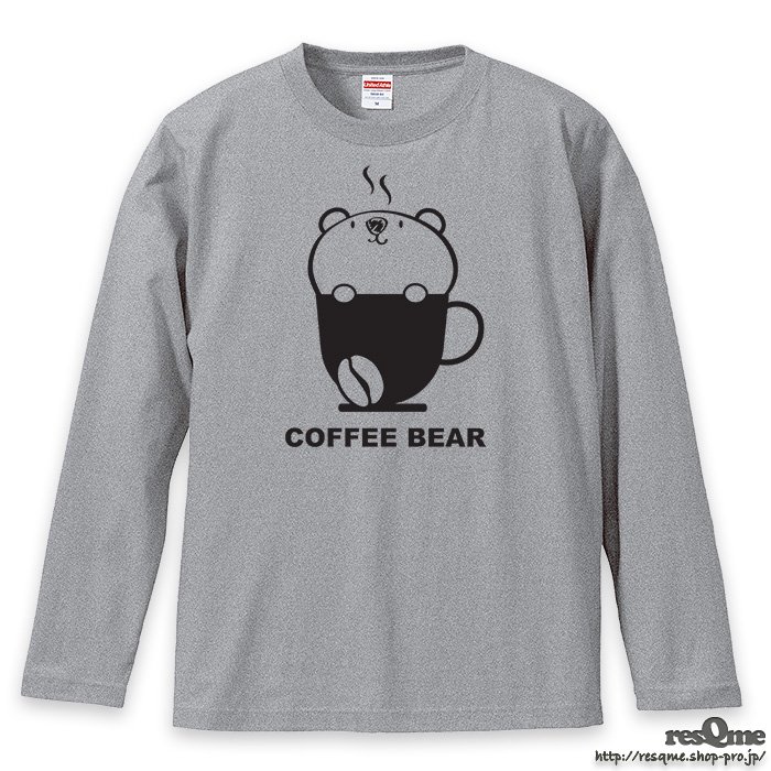 Coffee BEAR Long t-shirt (MixGray)
