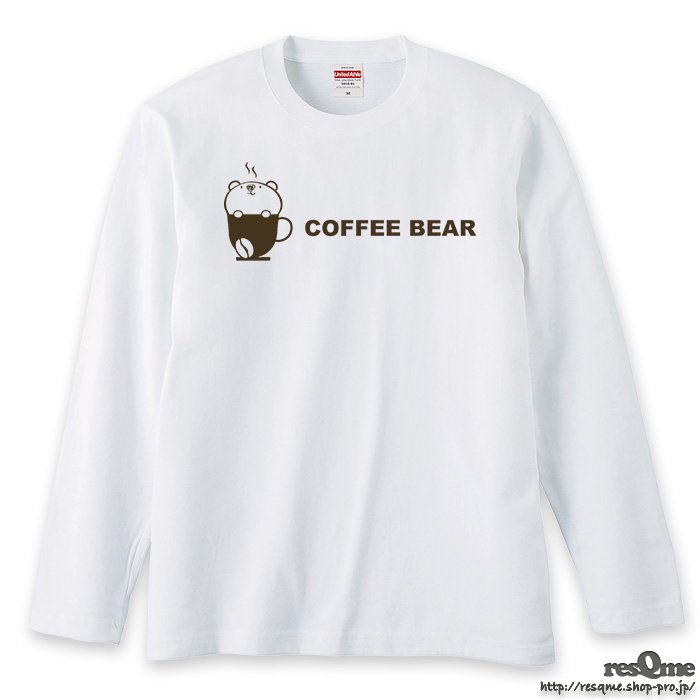 Coffee BEAR Vol.2 Long t-shirt (MixGray)