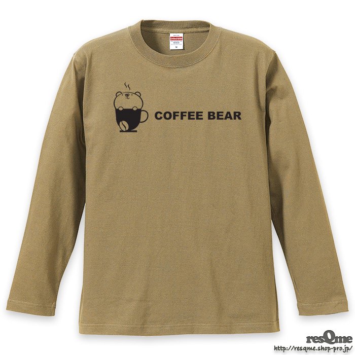 <img class='new_mark_img1' src='https://img.shop-pro.jp/img/new/icons1.gif' style='border:none;display:inline;margin:0px;padding:0px;width:auto;' />Coffee BEAR Vol.2 Long t-shirt (SandKhaki)