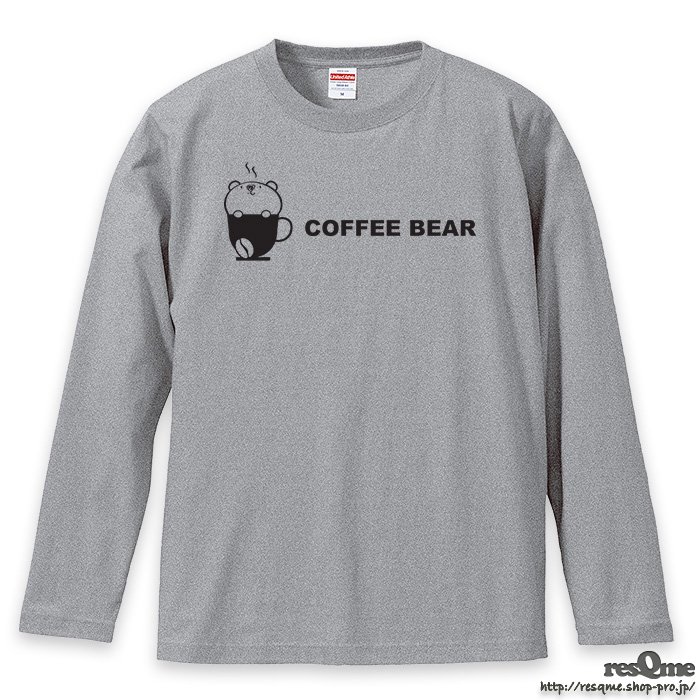 <img class='new_mark_img1' src='https://img.shop-pro.jp/img/new/icons1.gif' style='border:none;display:inline;margin:0px;padding:0px;width:auto;' />Coffee BEAR Vol.2 Long t-shirt (MixGray)