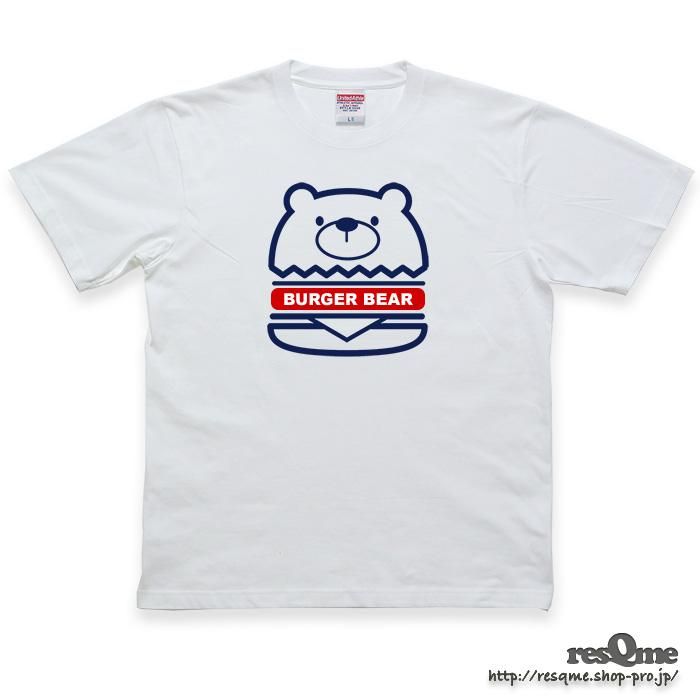 FRESH DEATH BURGER TEE (Black) 熊 BEAR Tシャツ - resQme