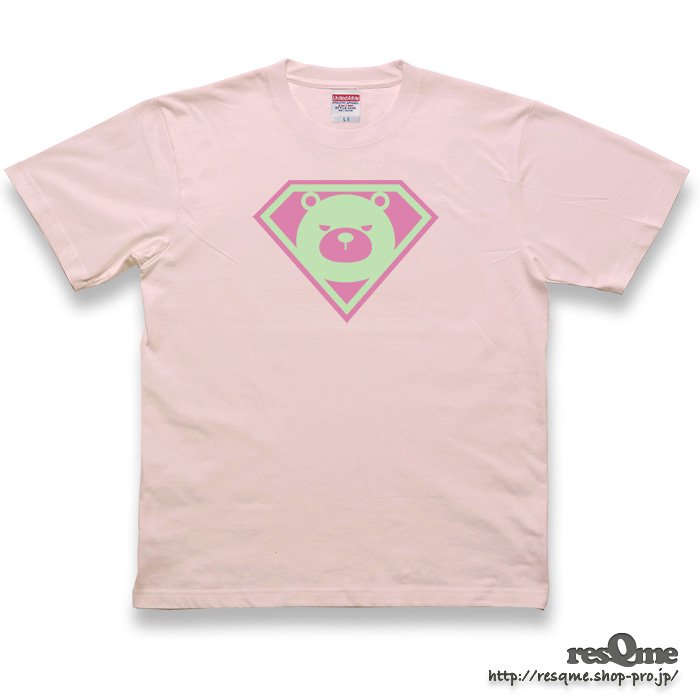 <img class='new_mark_img1' src='https://img.shop-pro.jp/img/new/icons1.gif' style='border:none;display:inline;margin:0px;padding:0px;width:auto;' />SUPER BEAR(BabyPink)  熊 クマ Tシャツ