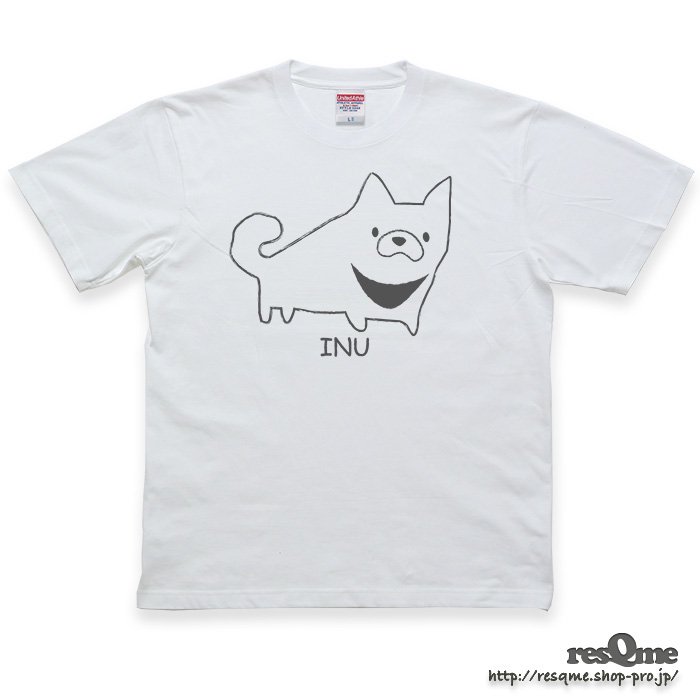 INU TEE (White01) 柴犬 Tシャツ